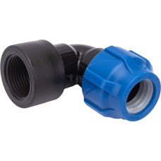 Отвод ПЭ компрессионный Дн 40-1 1/4" 90гр Ру-16 ВР (ВН) RTP (РосТурПласт)