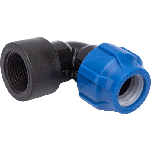 Отвод ПЭ компрессионный Дн 20-1/2" 90гр Ру-12,5 ВР (ВН) Джилекс в Кемерово