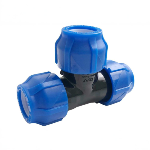 Тройник ПЭ компрессионный Дн 63-50 Ру-16 переходной VALFEX в Кемерово