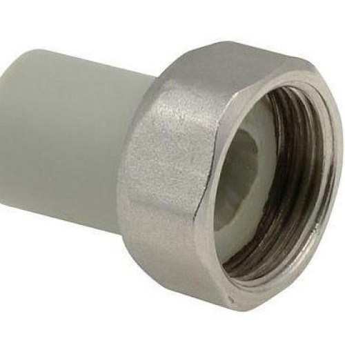 Штуцер PP-R серый с накидной гайкой Дн 32-5/4" Wavin Ekoplastik в Кемерово