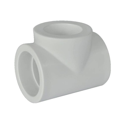 Тройник PP-R редукционный Дн 63-20-63 белый Pro Aqua в Кемерово