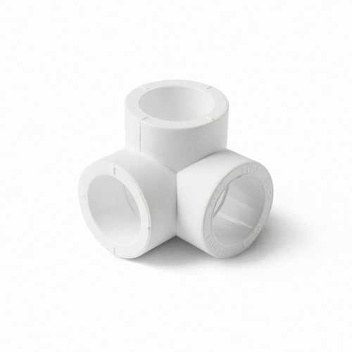 Угольник тройной серый PP-RСТ 40 Wavin Ekoplastik в Кемерово