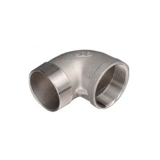 Отвод нержавеющий резьбовой НР-ВР Ру 16 AISI 304 65 мм 2 1/2"