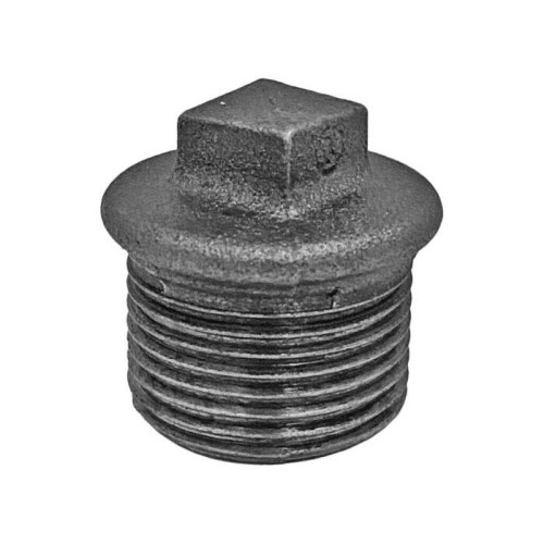 Заглушка чугунная торцевая оцинкованная НР 20 мм 3/4" ГОСТ 8963-75
