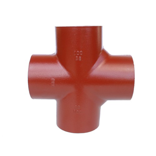 Крестовина чугунная SML Ду 150-100-100 88гр безраструбная Китай в Кемерово