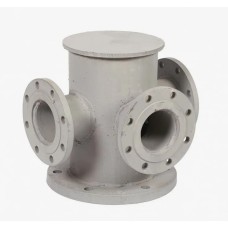 Тройник с пожарной подставкой фланцевый ППТФ стальной Ду 300-200