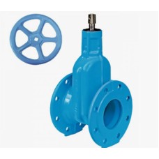 Задвижка клиновая чугунная фланцевая с обрезиненным клином Ру 16 E2 4000E2 Hawle 80х180 мм