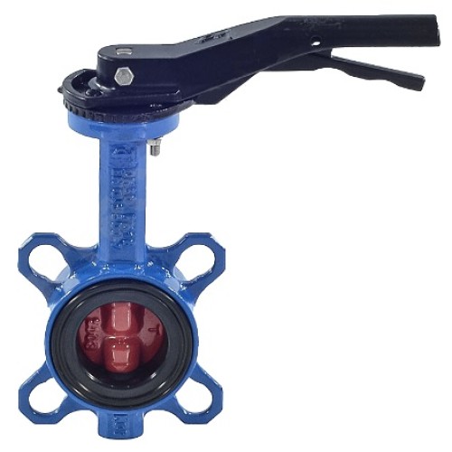 Затвор ручной с чугунным диском и рукояткой межфланцевый 1,6 МПа EPDM VP5445S GGG50 Tecofi 50 мм в Кемерово