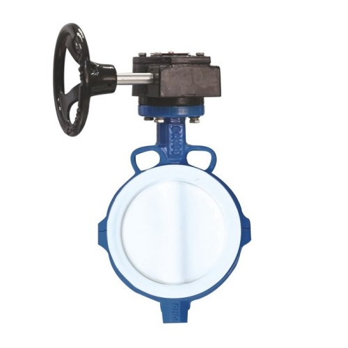 Затвор с чугунным диском и редуктором межфланцевый 2,5 МПа EPDM VP4458 Tecofi 200 мм в Кемерово