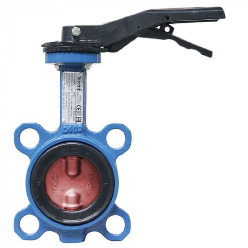 Затвор ручной с нержавеющий диском и рукояткой межфланцевый 1,6 МПа EPDM R59W GG25 Giacomini 125 мм в Кемерово