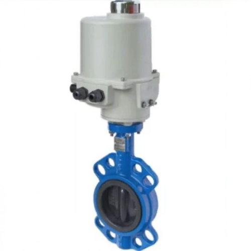 Затвор с чугунным диском и электроприводом межфланцевый 1,6 МПа EPDM ЗПФ GG25 ЛАЗ 150х55 мм в Кемерово