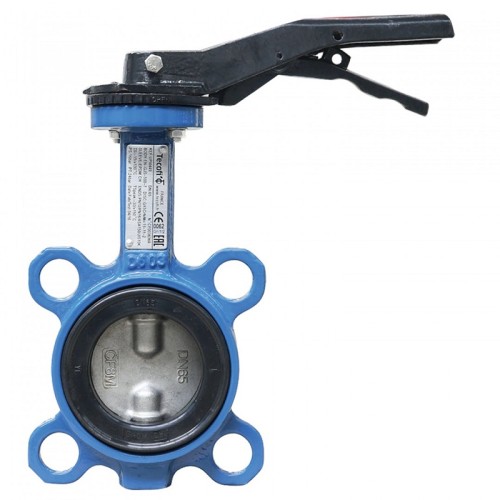 Затвор ручной с чугунным диском и рукояткой межфланцевый 1,6 МПа EPDM ЗПФ GG25 ЛАЗ 40х33 мм в Кемерово